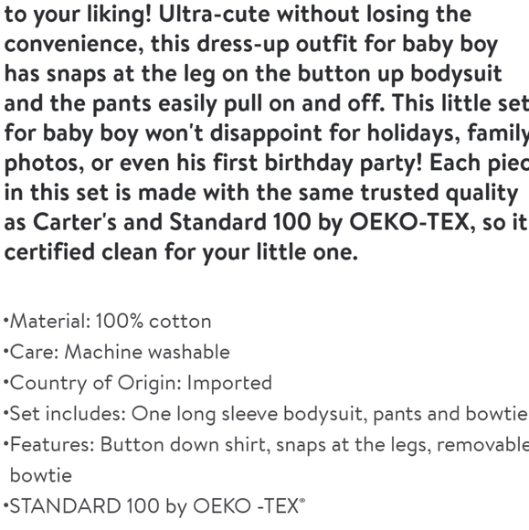 Carter's Child of Mine Baby Boy Outfit 3-Piece Set, 6-9 months - Picture 15 of 16